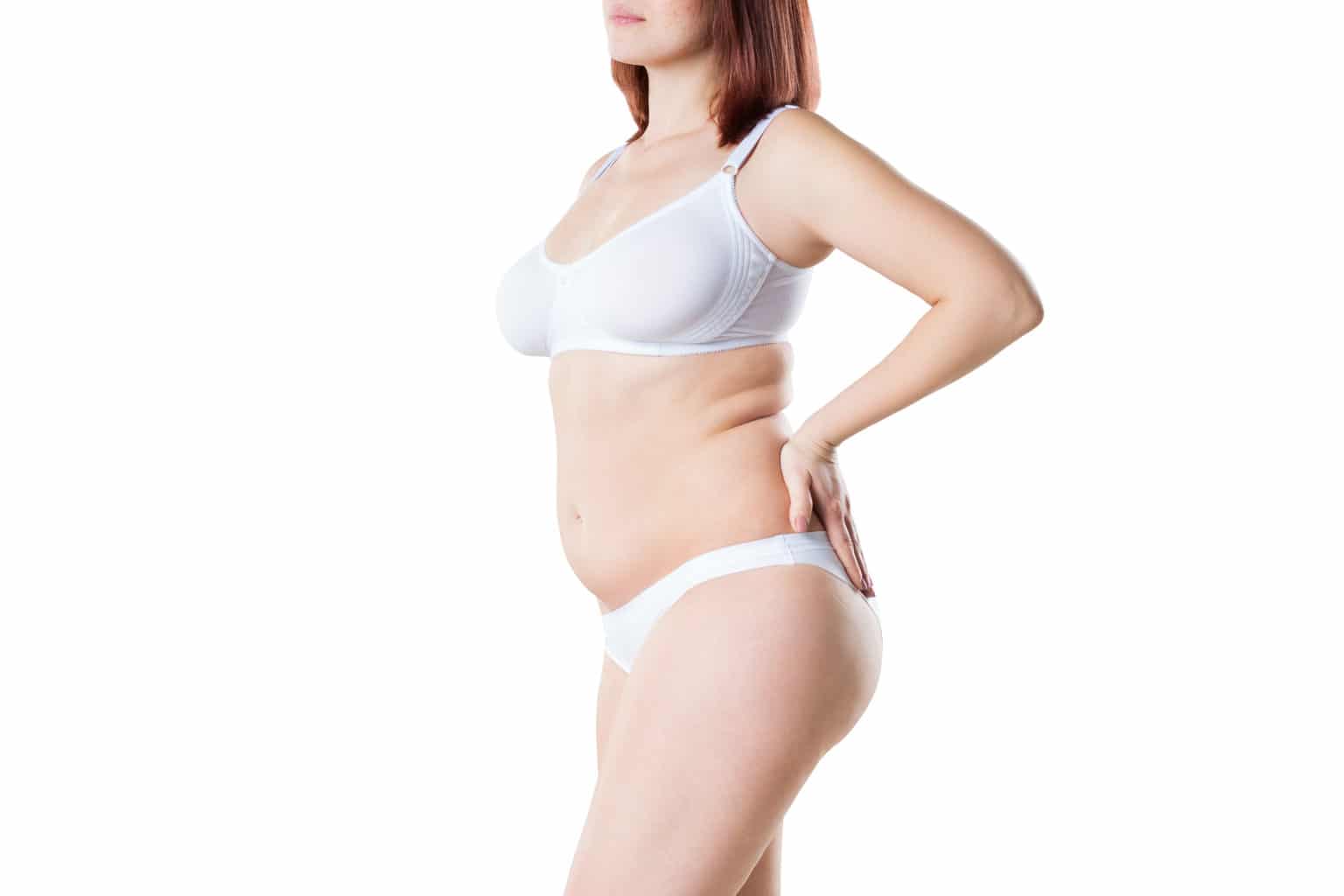 En kvinna innan en fettsugning